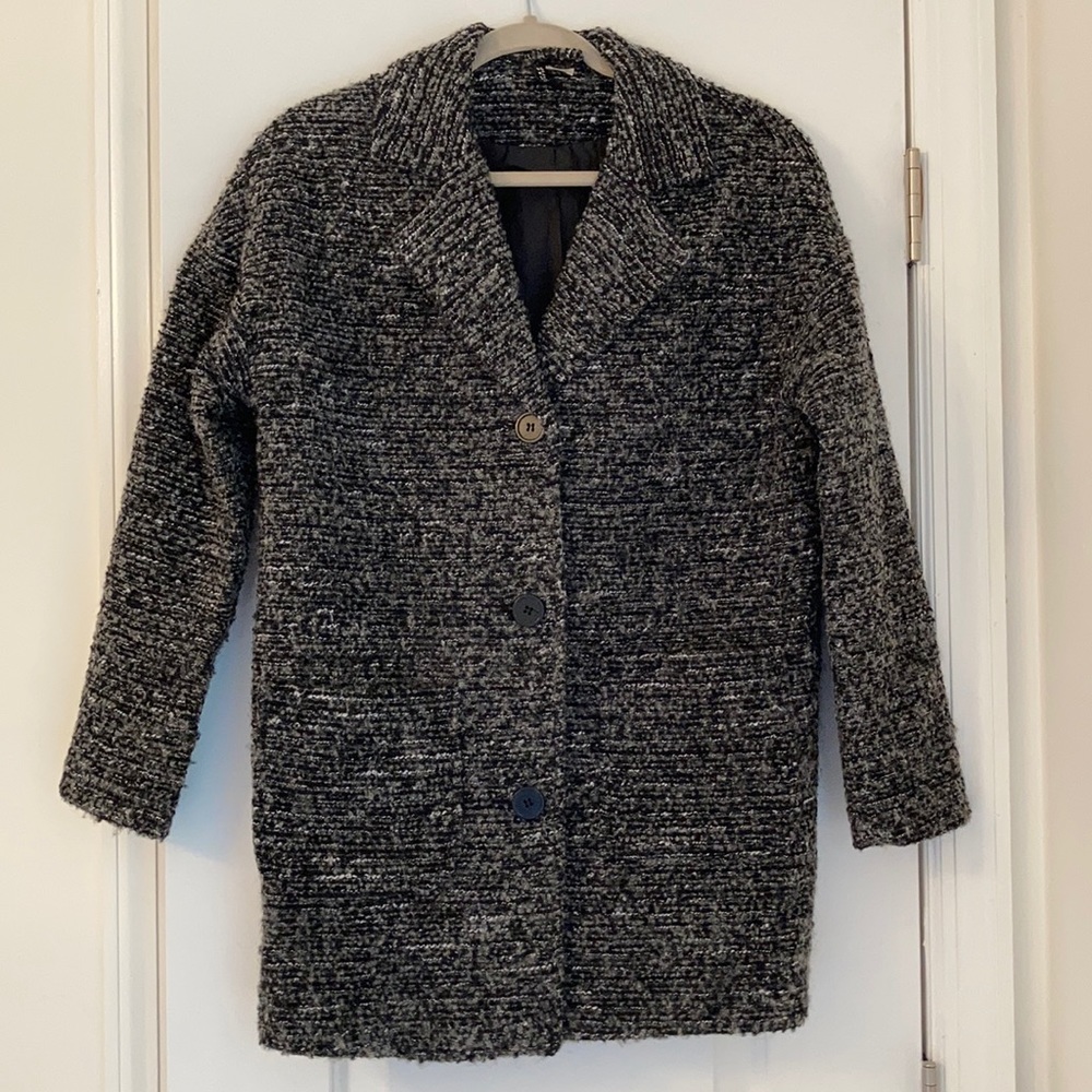 H&M wool-blend boucle coat